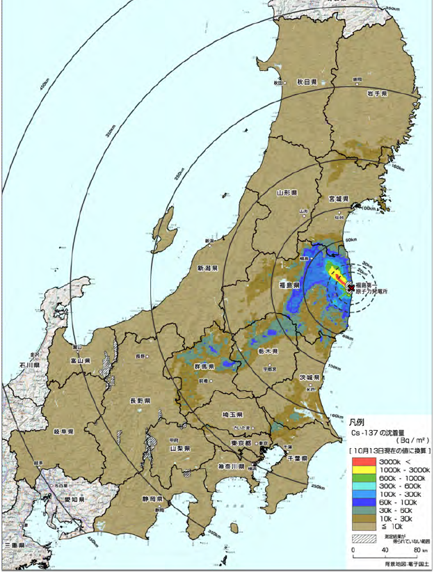 Radiation maps for Eastern Japan | Joe Wein's blog
